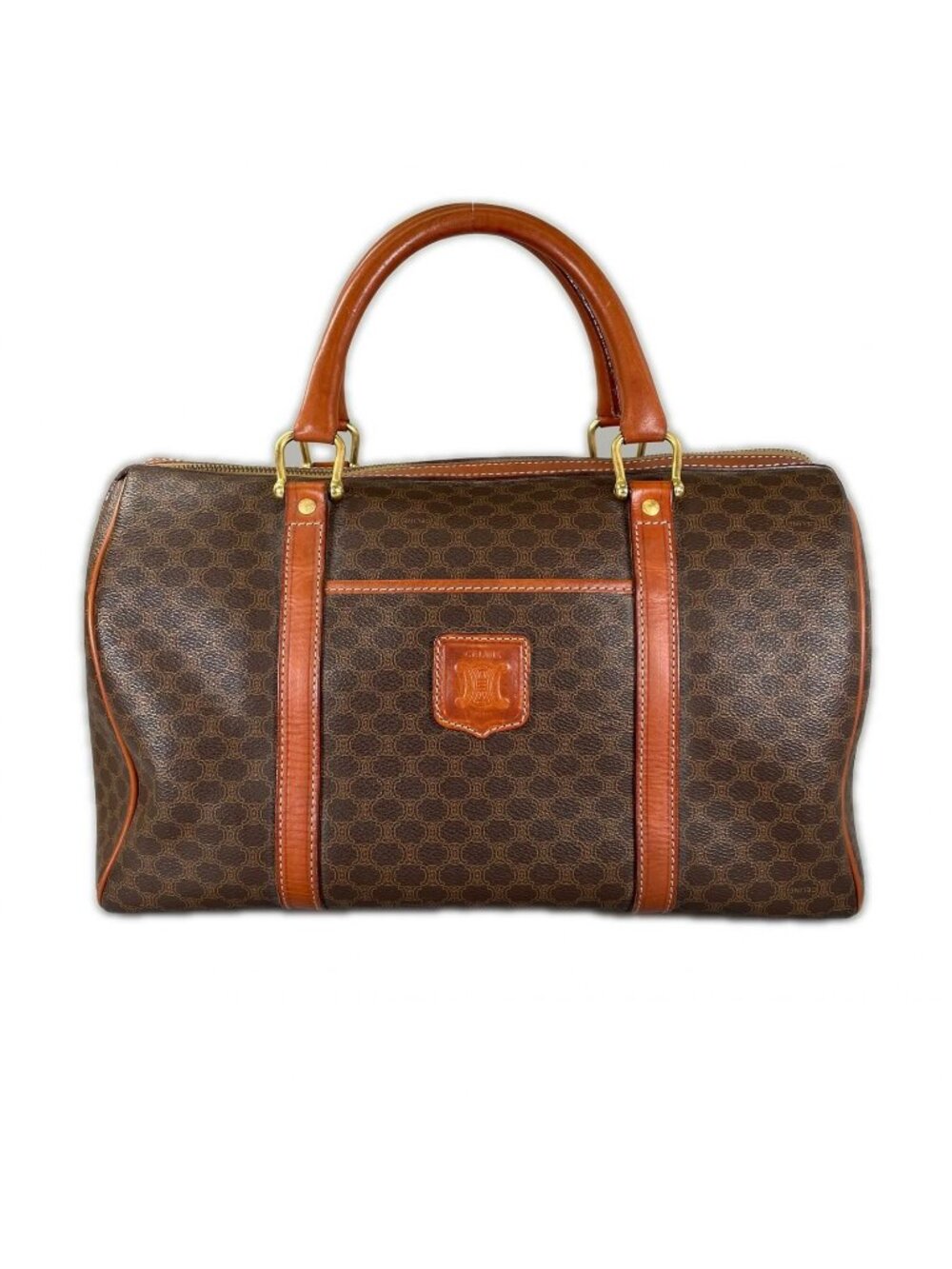 Celine Macadam Boston Bag Brown